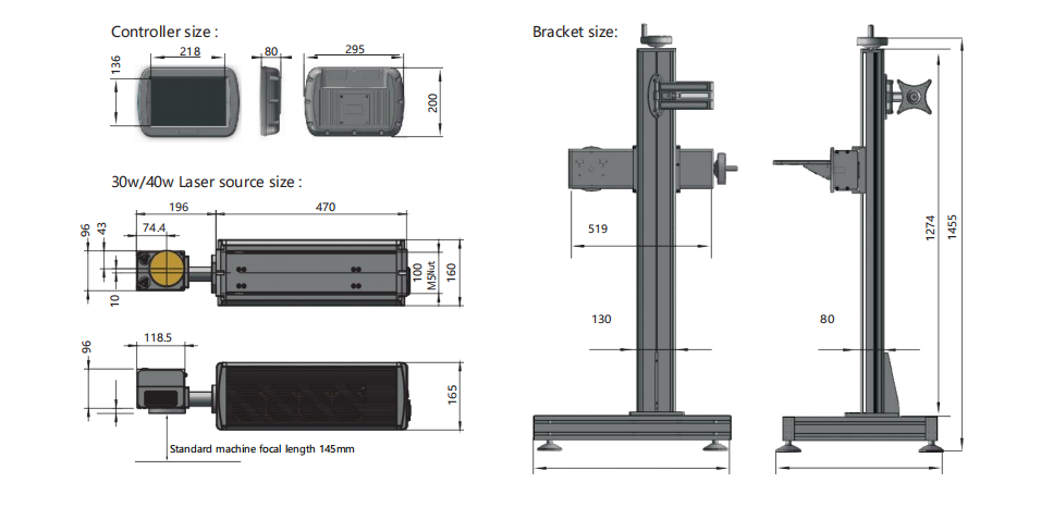 CO2 Laser Marking Machine 30W 40W 60W